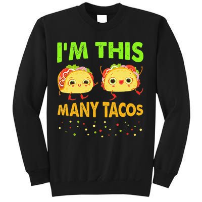 I'm This Many Tacos Second Birthday Twosday Cinco De Mayo Sweatshirt