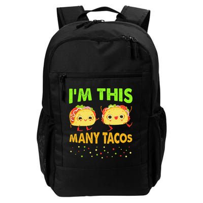 I'm This Many Tacos Second Birthday Twosday Cinco De Mayo Backpack