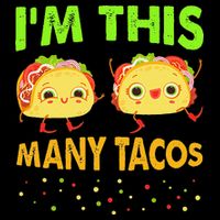 I'm This Many Tacos Second Birthday Twosday Cinco De Mayo 16 in Basic Backpack