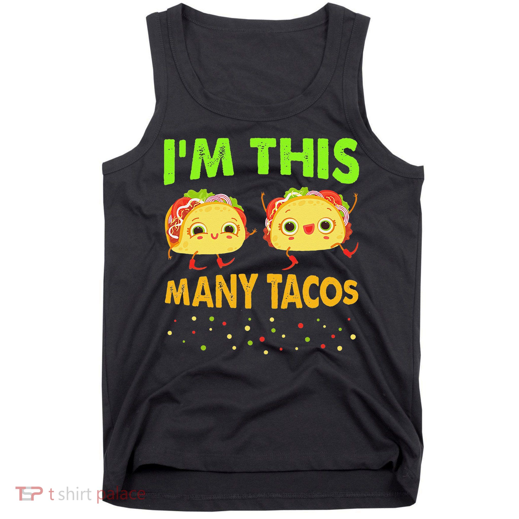I'm This Many Tacos Second Birthday Twosday Cinco De Mayo Tank Top