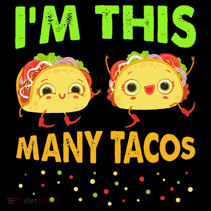 I'm This Many Tacos Second Birthday Twosday Cinco De Mayo Womens T-Shirt