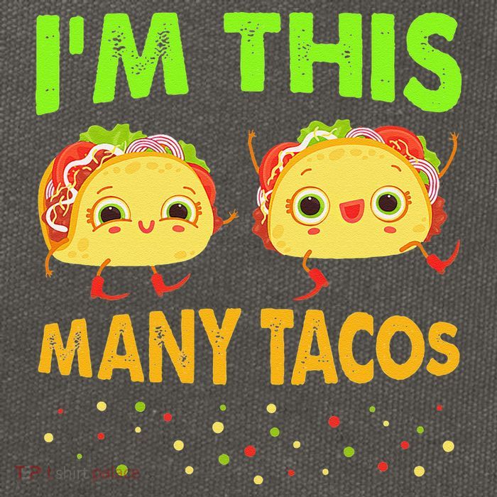 I'm This Many Tacos Second Birthday Twosday Cinco De Mayo Cotton Canvas Backpack