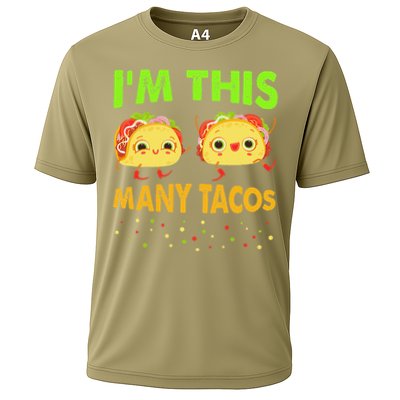 I'm This Many Tacos Second Birthday Twosday Cinco De Mayo Performance Shirt