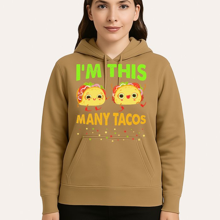 I'm This Many Tacos Second Birthday Twosday Cinco De Mayo Hoodie