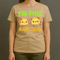 I'm This Many Tacos Second Birthday Twosday Cinco De Mayo T-Shirt