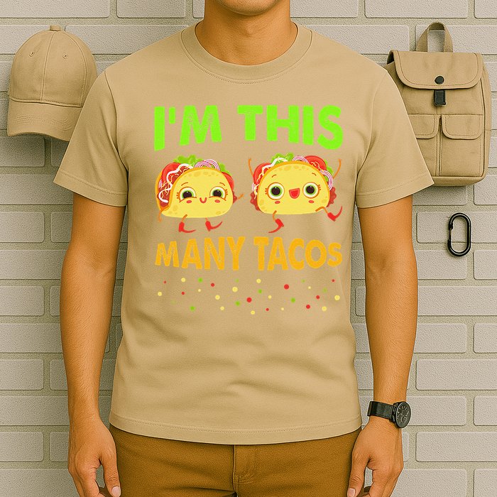 I'm This Many Tacos Second Birthday Twosday Cinco De Mayo T-Shirt