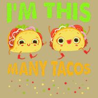 I'm This Many Tacos Second Birthday Twosday Cinco De Mayo Magnet
