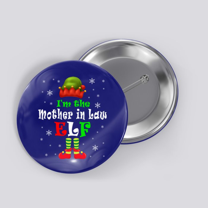 IM The Mother In Law Elf Cute Elf Matching Family Christmas Gift Button