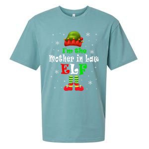 IM The Mother In Law Elf Cute Elf Matching Family Christmas Gift Sueded Cloud Jersey T-Shirt