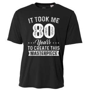 It Took Me 80 Years Masterpiece 80th Birthday 80 Years Old Cooling Performance Crew T-Shirt