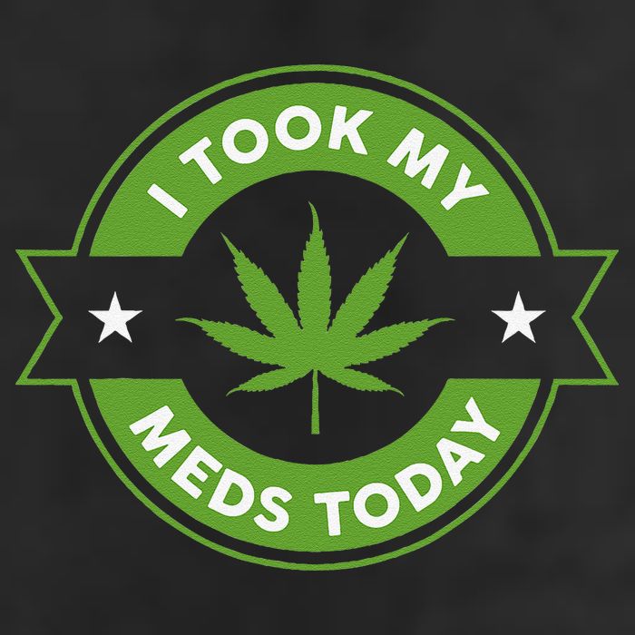 I Took My Meds Today Marijuana Funny Weed Cannabis Sayings 7 Panel Mesh Trucker Snapback Hat