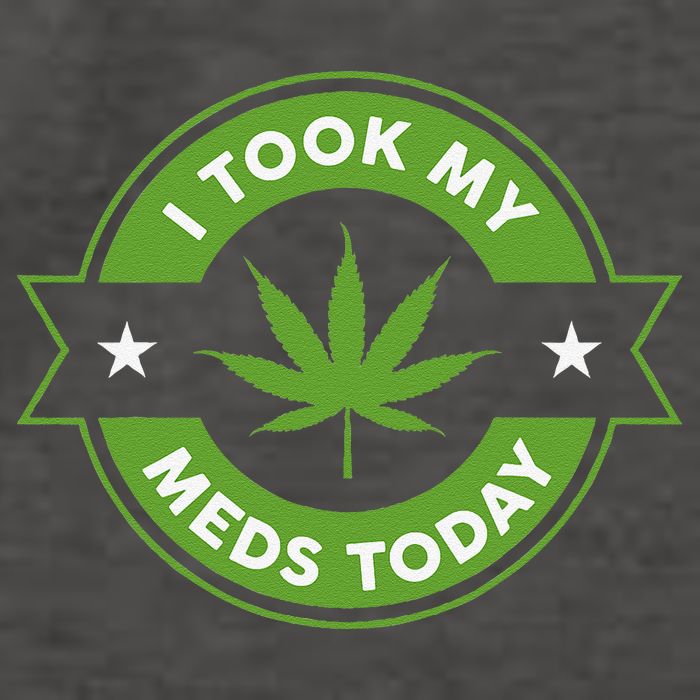 I Took My Meds Today Marijuana Funny Weed Cannabis Sayings Vector Backpack