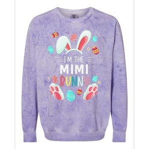 I'm The Mimi Bunny Matching Family Easter Party Colorblast Crewneck Sweatshirt