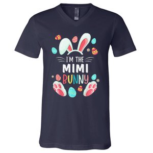 I'm The Mimi Bunny Matching Family Easter Party V-Neck T-Shirt