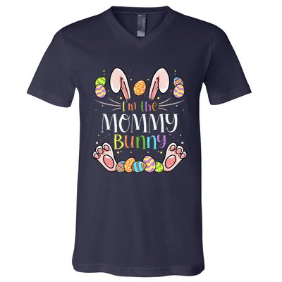 I'm The Mommy Bunny Matching Family Easter Party V-Neck T-Shirt