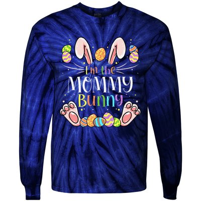 I'm The Mommy Bunny Matching Family Easter Party Tie-Dye Long Sleeve Shirt