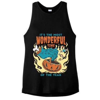 It's The Most Wonderful Time Of The Year Halloween Ladies PosiCharge Tri-Blend Wicking Tank