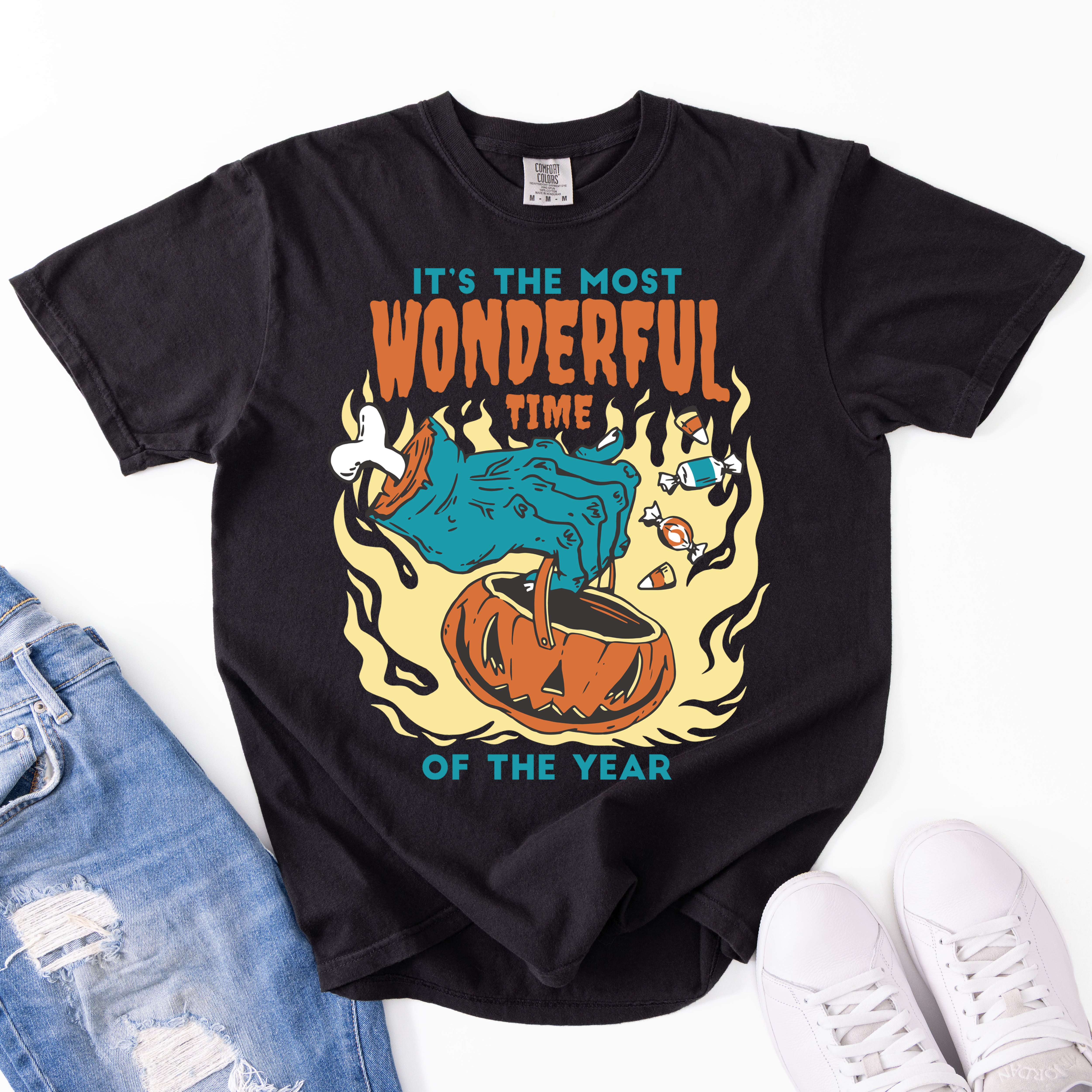 It's The Most Wonderful Time Of The Year Halloween Garment-Dyed Heavyweight T-Shirt