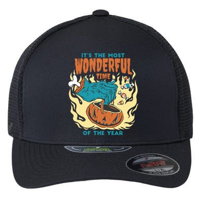 It's The Most Wonderful Time Of The Year Halloween Flexfit Unipanel Trucker Cap