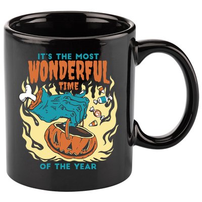 It's The Most Wonderful Time Of The Year Halloween 11oz C Handle Ceramic Mug