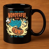It's The Most Wonderful Time Of The Year Halloween 11oz C Handle Ceramic Mug