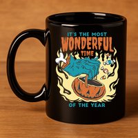 It's The Most Wonderful Time Of The Year Halloween 11oz C Handle Ceramic Mug