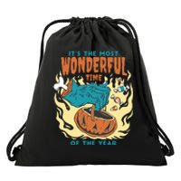 It's The Most Wonderful Time Of The Year Halloween Drawstring Bag