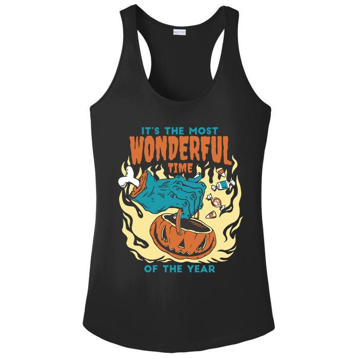 It's The Most Wonderful Time Of The Year Halloween Ladies PosiCharge Competitor Racerback Tank