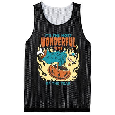 It's The Most Wonderful Time Of The Year Halloween Mesh Reversible Basketball Jersey Tank