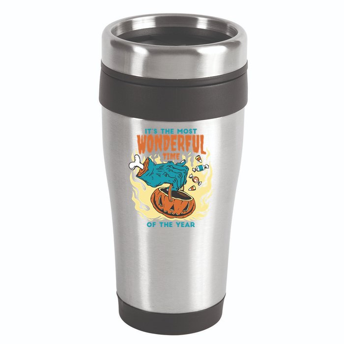 It's The Most Wonderful Time Of The Year Halloween 16oz Travel Tumbler