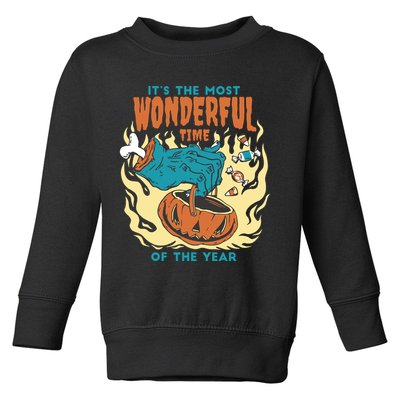 It's The Most Wonderful Time Of The Year Halloween Toddler Sweatshirt