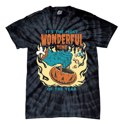 It's The Most Wonderful Time Of The Year Halloween Tie-Dye T-Shirt