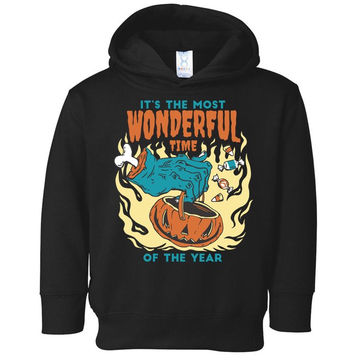 It's The Most Wonderful Time Of The Year Halloween Toddler Hoodie