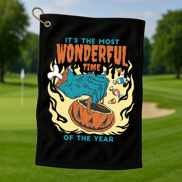 It's The Most Wonderful Time Of The Year Halloween Golf Towel