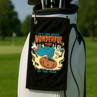 It's The Most Wonderful Time Of The Year Halloween Golf Towel