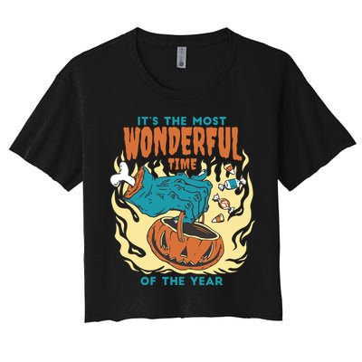 It's The Most Wonderful Time Of The Year Halloween Crop Top