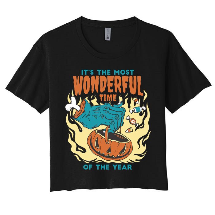 It's The Most Wonderful Time Of The Year Halloween Crop Top