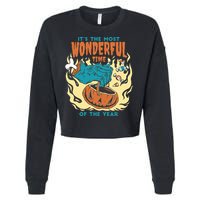It's The Most Wonderful Time Of The Year Halloween Cropped Pullover Crew