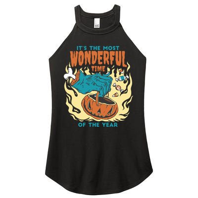 It's The Most Wonderful Time Of The Year Halloween Women's Perfect Tri Rocker Tank