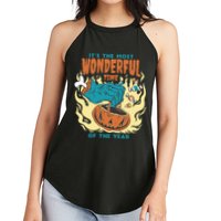 It's The Most Wonderful Time Of The Year Halloween Women's Perfect Tri Rocker Tank
