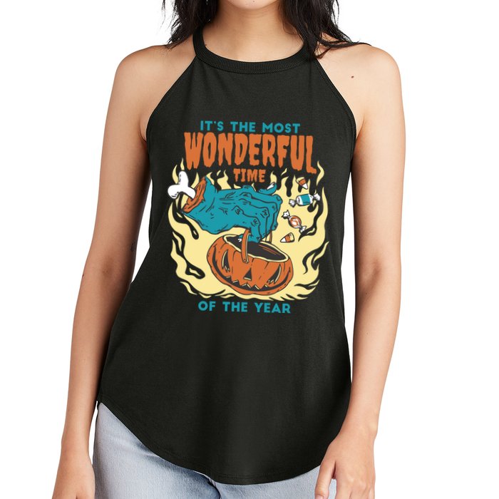 It's The Most Wonderful Time Of The Year Halloween Women's Perfect Tri Rocker Tank