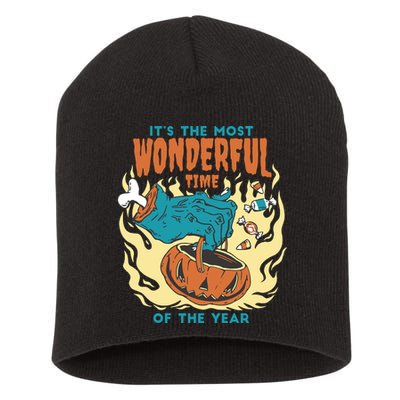 It's The Most Wonderful Time Of The Year Halloween Short Acrylic Beanie