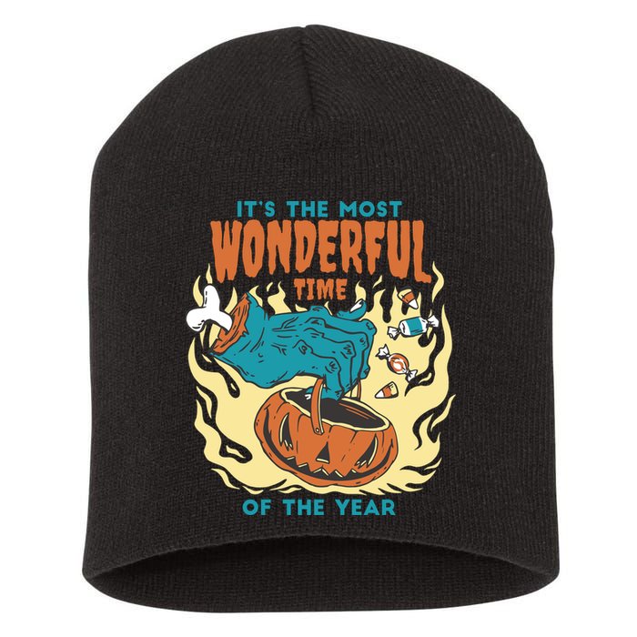 It's The Most Wonderful Time Of The Year Halloween Short Acrylic Beanie
