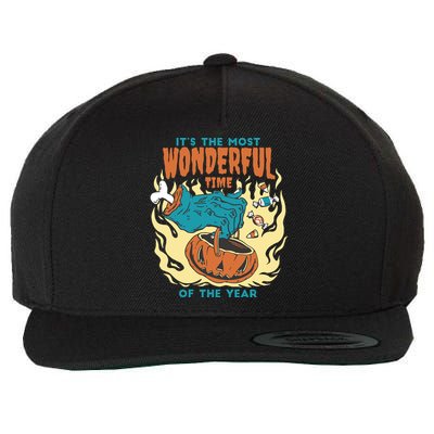 It's The Most Wonderful Time Of The Year Halloween Wool Snapback Cap