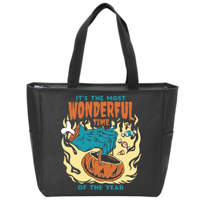 It's The Most Wonderful Time Of The Year Halloween Zip Tote Bag