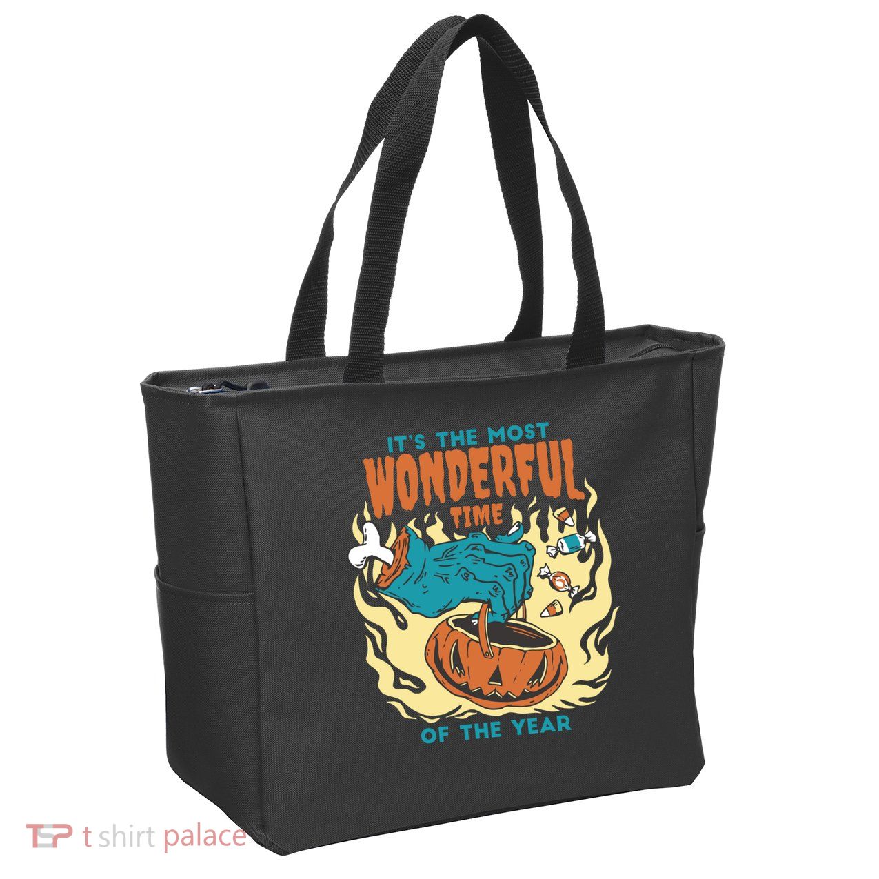 It's The Most Wonderful Time Of The Year Halloween Zip Tote Bag