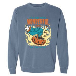 It's The Most Wonderful Time Of The Year Halloween Garment-Dyed Sweatshirt