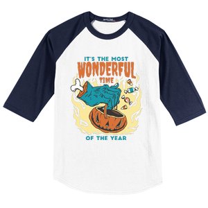 It's The Most Wonderful Time Of The Year Halloween Baseball Sleeve Shirt