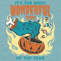 It's The Most Wonderful Time Of The Year Halloween Sueded Cloud Jersey T-Shirt