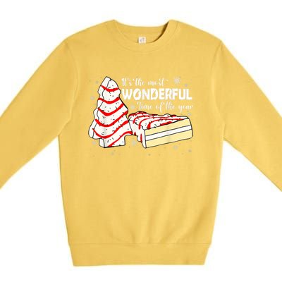 Its The Most Wonderful Time Of The Year Christmas Cake Premium Crewneck Sweatshirt